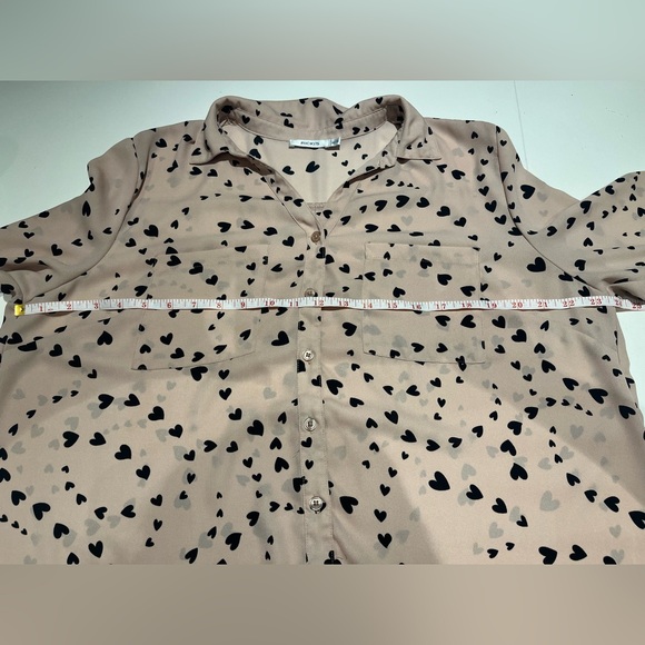 RICKI’S XL Long Sleeved Pink Buttoned Blouse - Picture 6 of 6